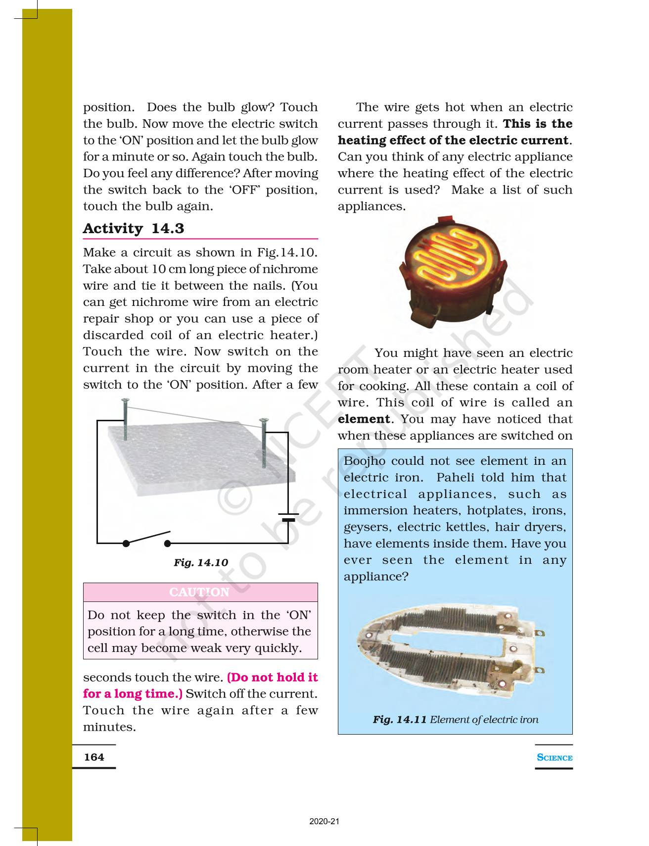 Electric Current And Its Effects - NCERT Book Of Class 7 Science